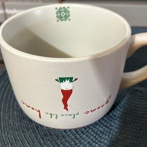 Holly & Joy Christmas Mugs - (set of 2) 16 oz